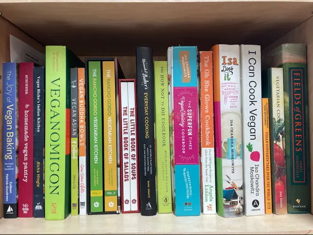 My first cookbook shelf